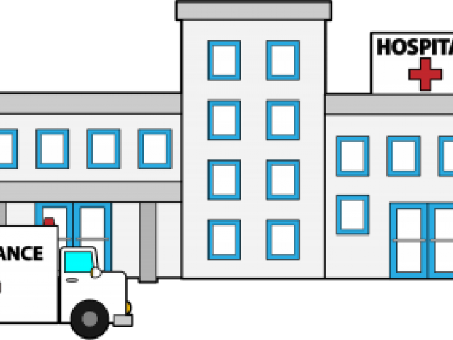 Hospital Clipart - Hospital Clip Art - Png Download (640x480), Png Download