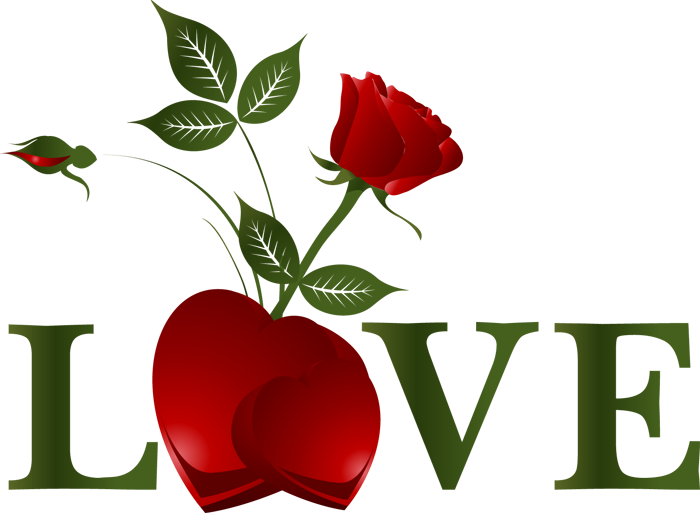 Imagens Com O Tema Amor - Rose With Heart Png Clipart (700x513), Png Download