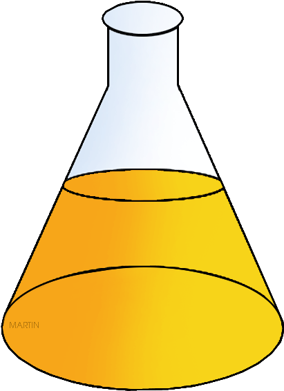 Erlenmeyer Flask Clipa - Flask Clip Art - Png Download (511x648), Png Download