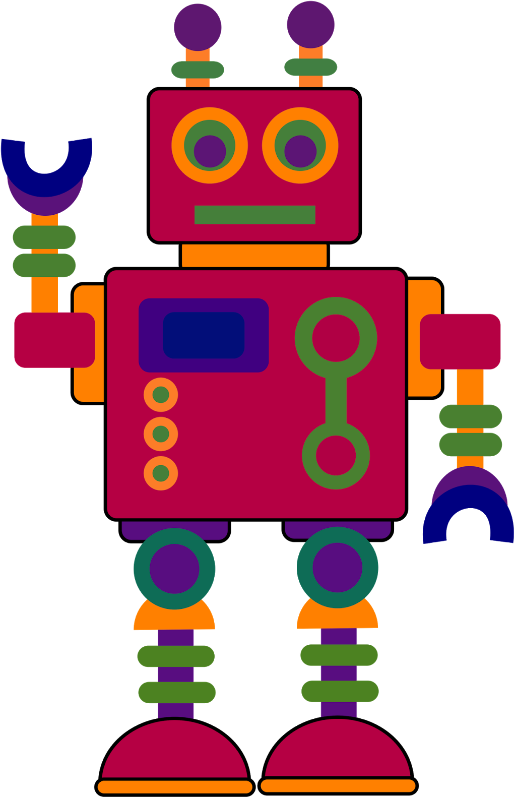Robot - Clipart Library - Clip Art Of Robots - Png Download (1049x1600), Png Download