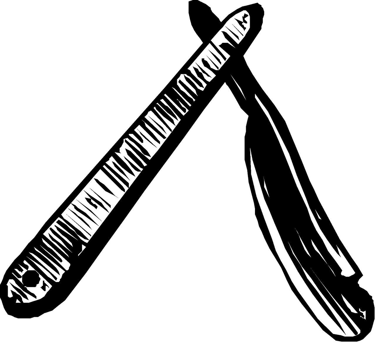 Vintage Clip Art Shaving - Barber Retro Png Transparent Png (1280x1170), Png Download