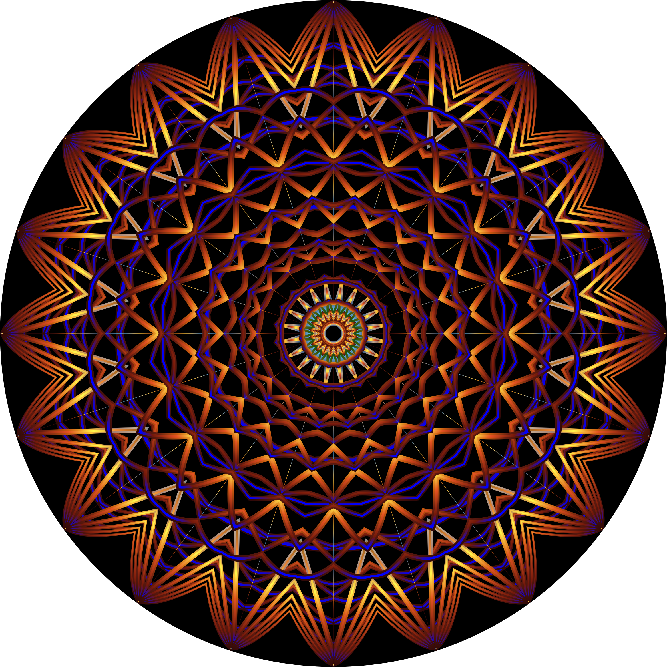 Clipart Prismatic Mandala Line Art 5 2 Stock Image - Favicon - Png Download (2336x2336), Png Download