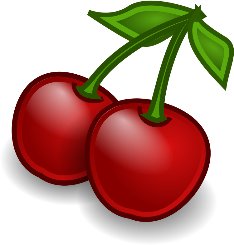 Clipart - Fruit-cherries - Fruit Clip Art - Png Download (800x800), Png Download