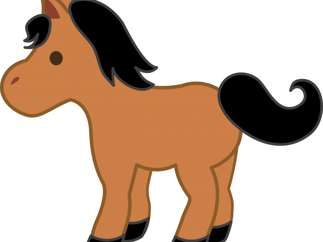 Foal Clipart Kawaii - Cute Horse Cartoon Transparent - Png Download (640x480), Png Download