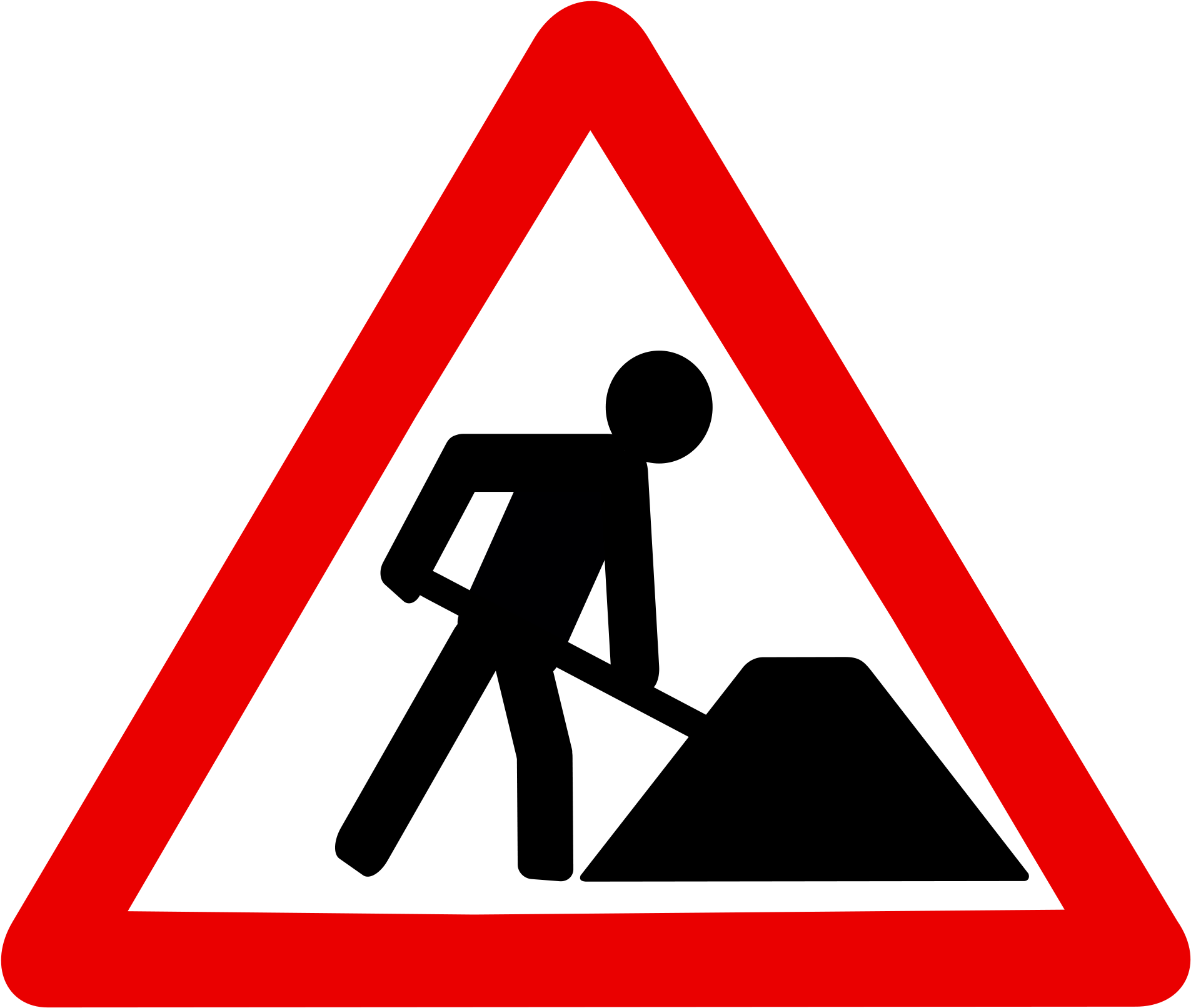 An Der Arbeit - Señales De Trafico Individuales Clipart (685x600), Png Download