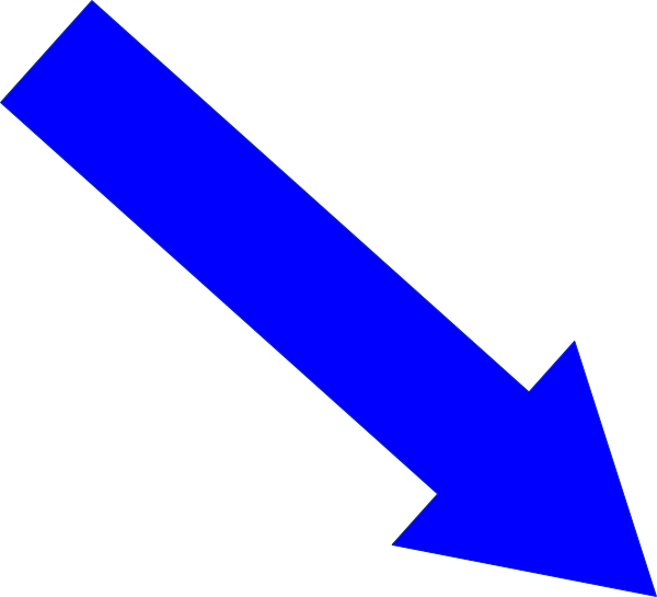 Arrow Down And Right Clip Art - Arrow Pointing Down Right - Png Download (600x545), Png Download