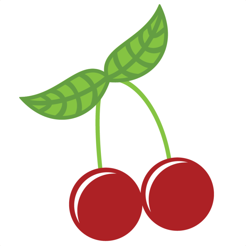Cherries Svg File For Scrapbooking Cute Cvg Cuts For - Cute Cherry Clipart Png Transparent Png (800x800), Png Download
