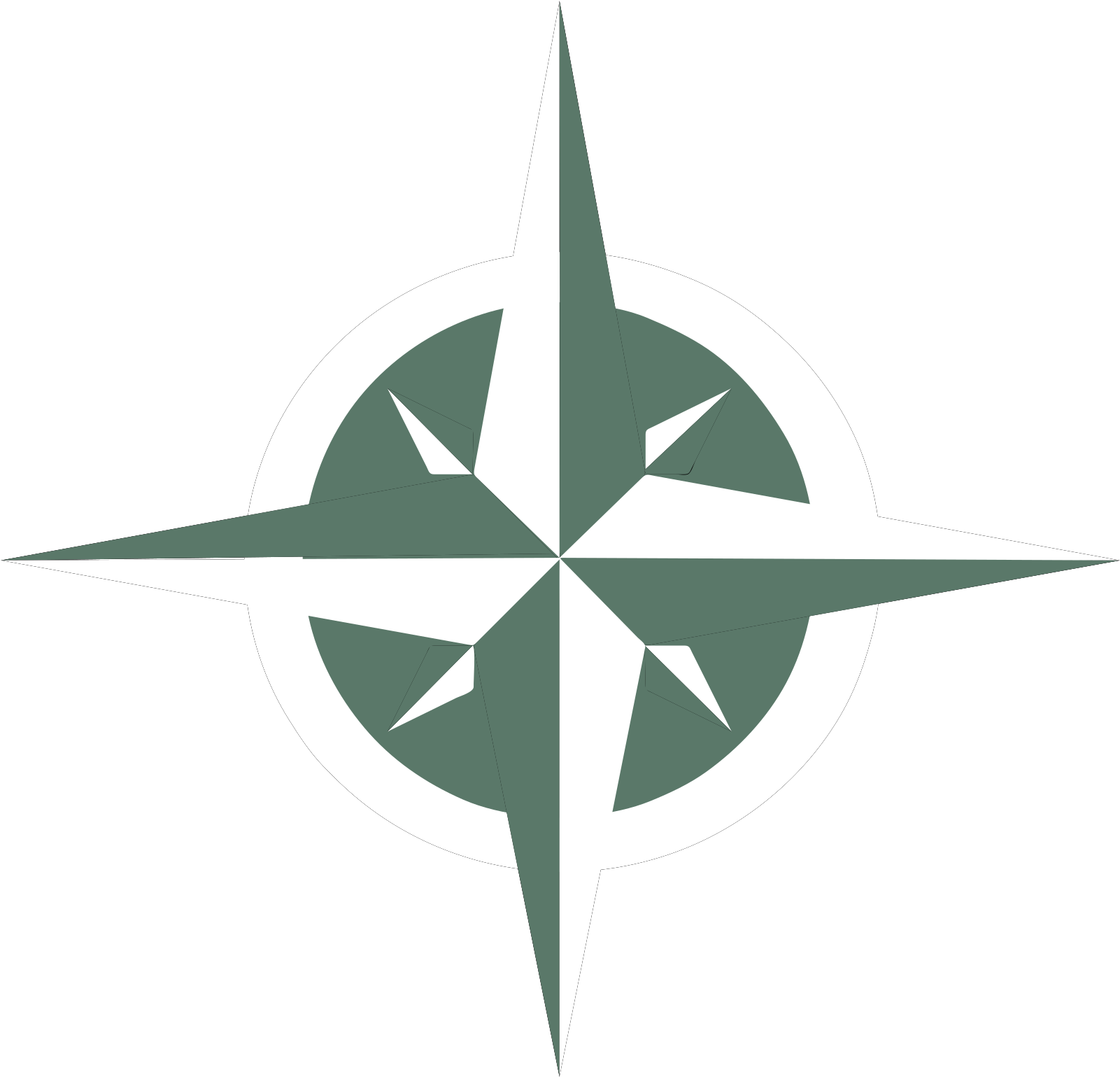 This Free Clip Arts Design Of White Compass Rose - First Scottish Searching Services - Png Download (600x577), Png Download