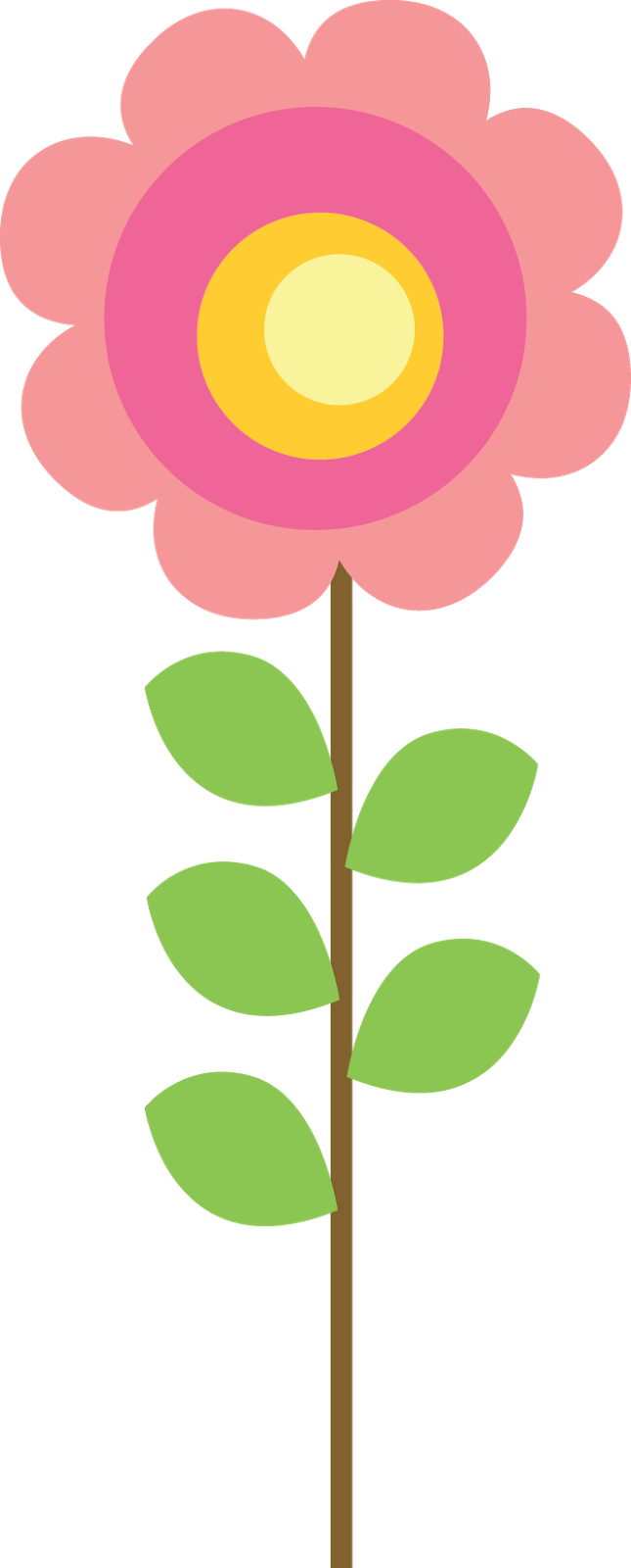 Clipart De Búhos De Colores - Passarinho Florzinha Png Transparent Png (645x1600), Png Download