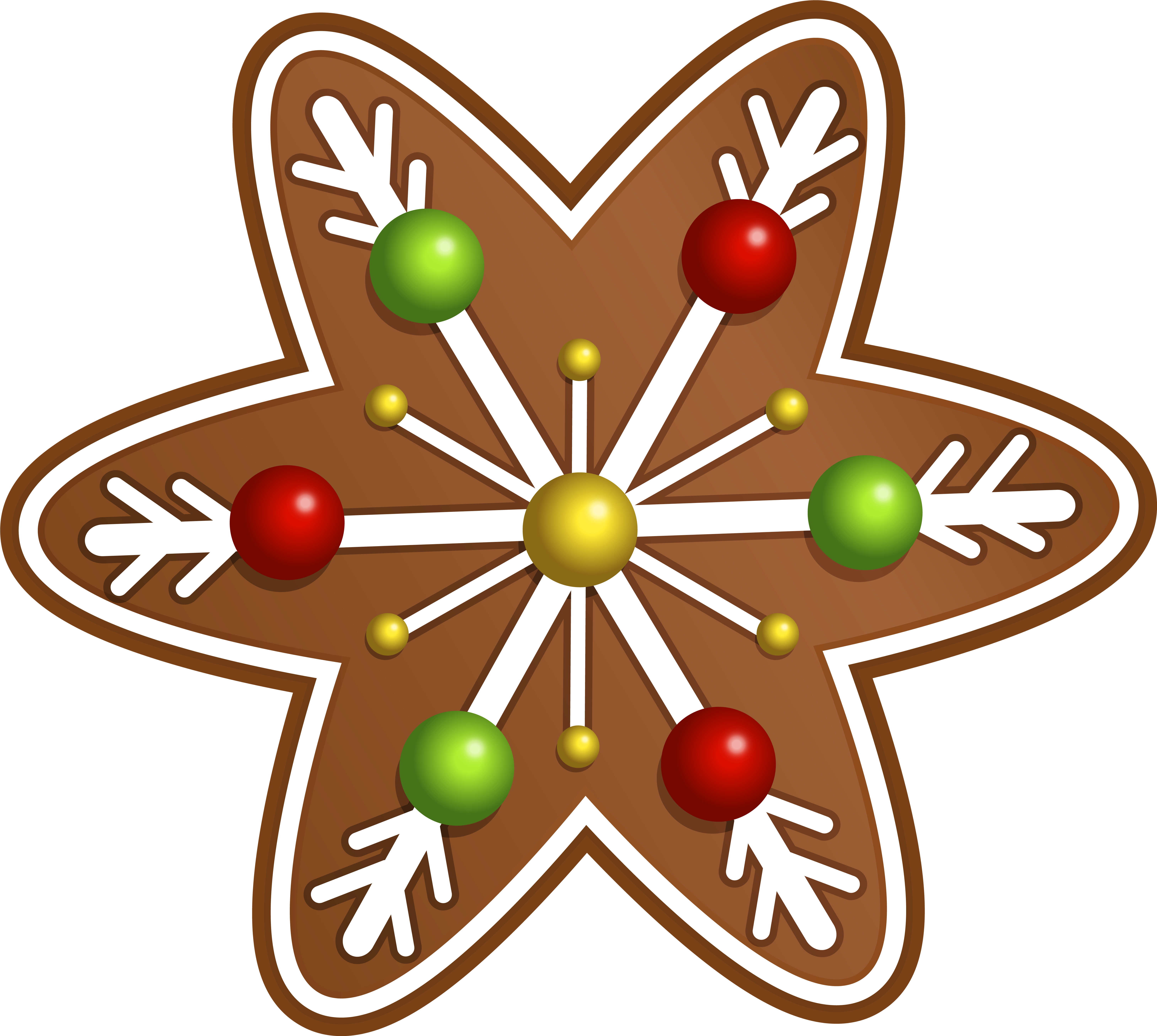 Christmas Cookie Clipart Png Transparent Png (6169x5523), Png Download