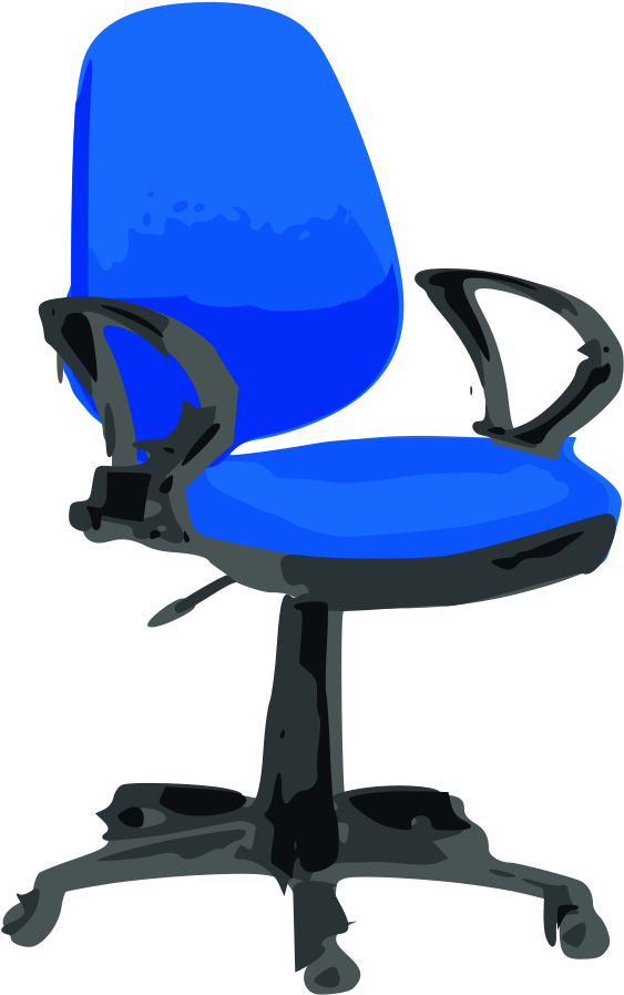 Free Desk Chair-blue With Wheels - Sensor In Daily Life Clipart (508x800), Png Download