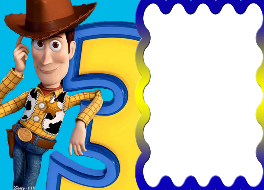 Marcos De Toy Story Clipart Toy Story Sheriff Woody - Toy Story 3 (disney, Pixar) - Rare Woody Double Sided - Png Download (899x650), Png Download