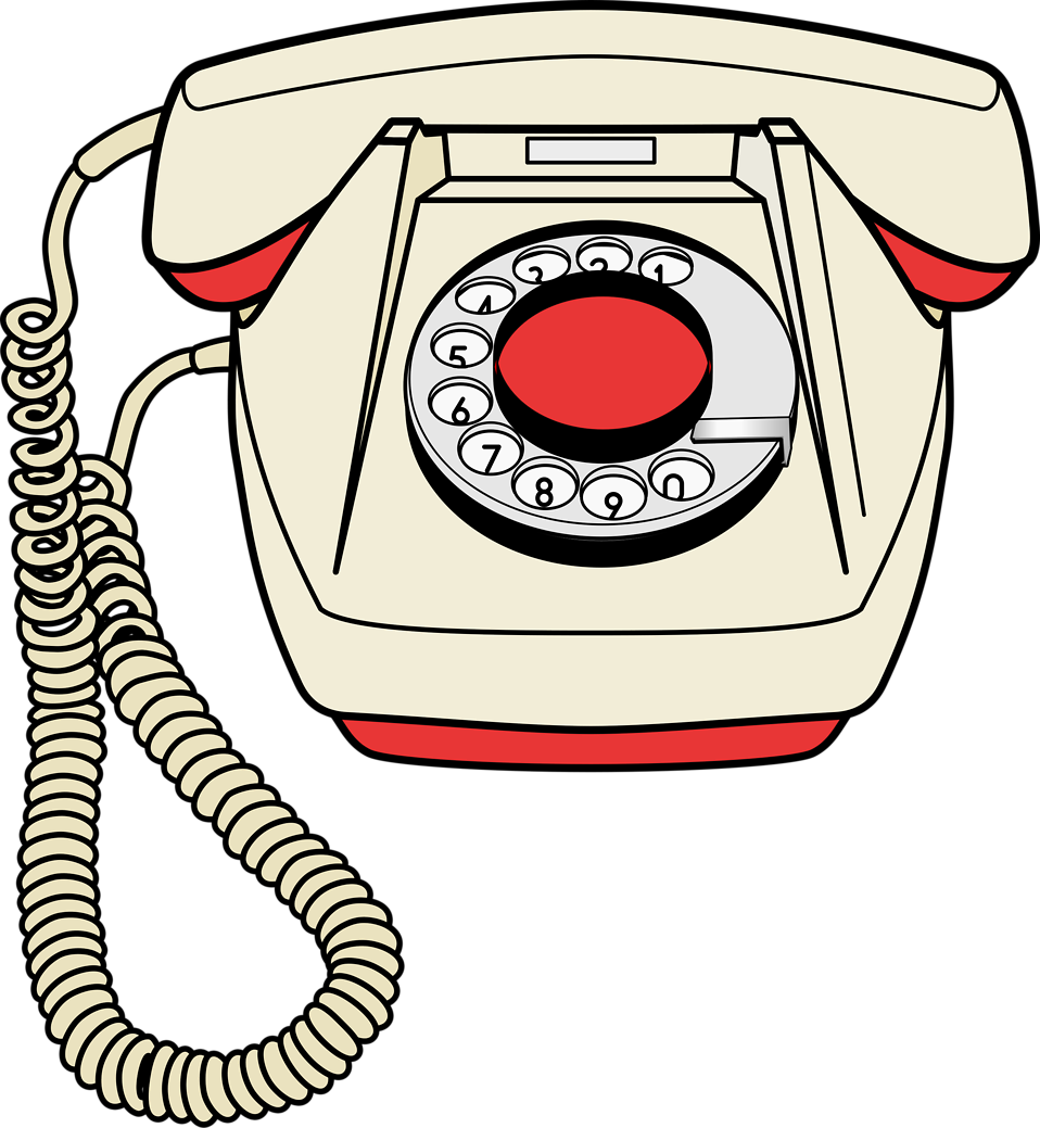 Telephone Clip Art Download - Old Fashioned Telephone Clipart - Png Download (737x800), Png Download