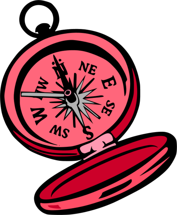 Compass Clipart 2 Image - Compass Clip Art Transparent - Png Download (600x728), Png Download
