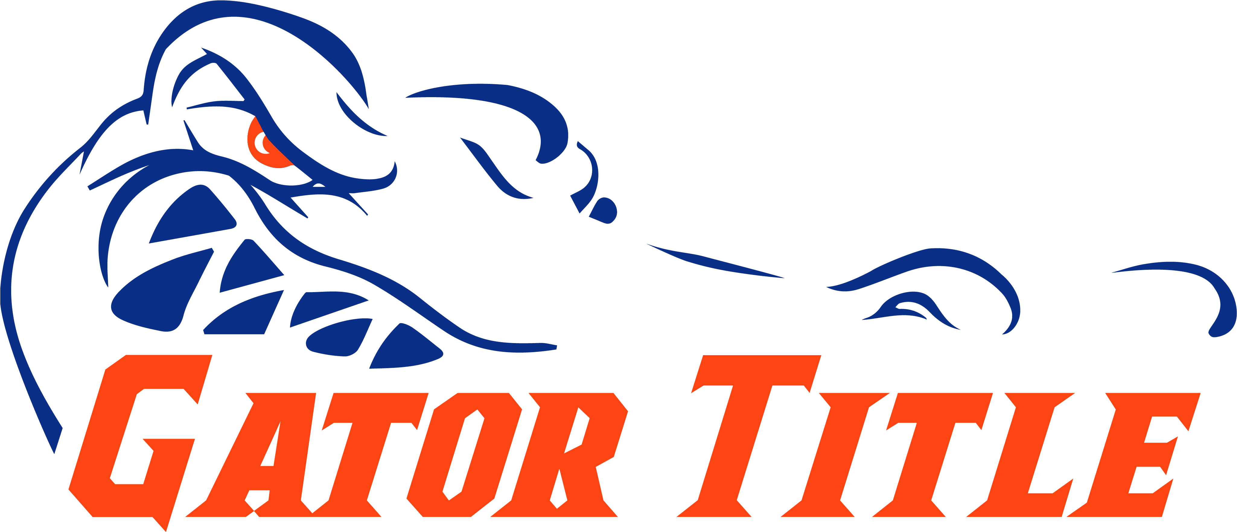 Gator Title Alt Logo - Logo Clipart (4133x2125), Png Download