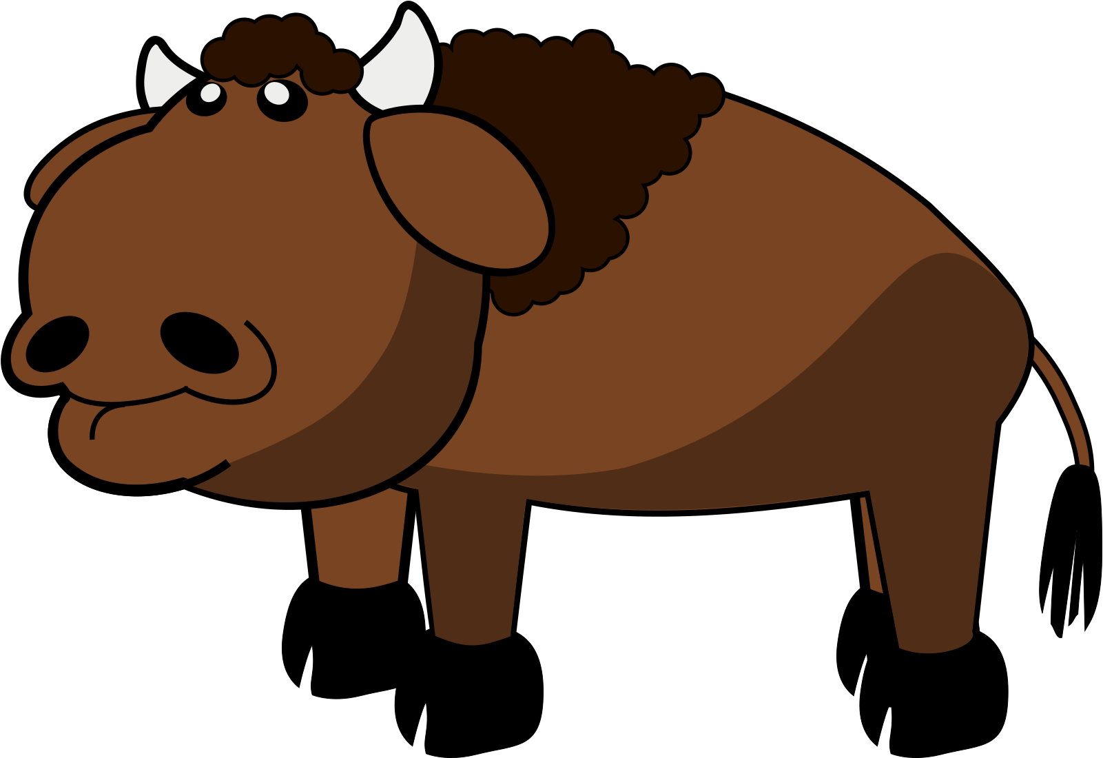 Download Aggriculture Clip Art ~ Free Clipart Of Farm - Clip Art Buffalo Cute - Png Download (800x553), Png Download
