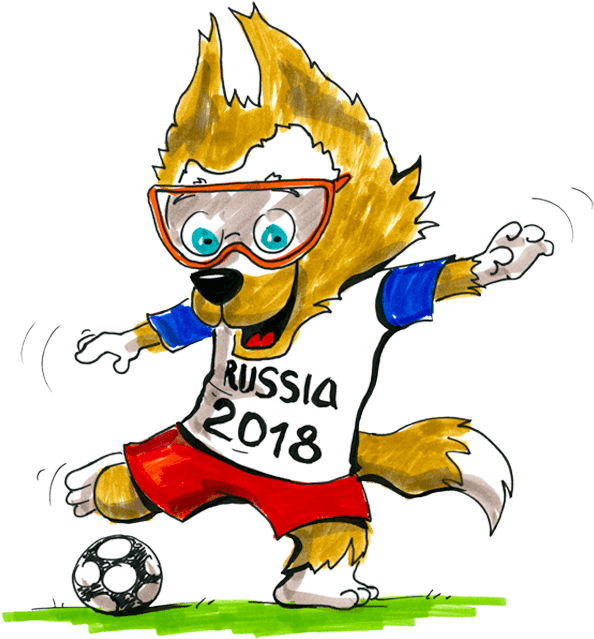 Fussball Russland Wo - Fußball Wm Maskottchen 2018 Clipart (600x643), Png Download
