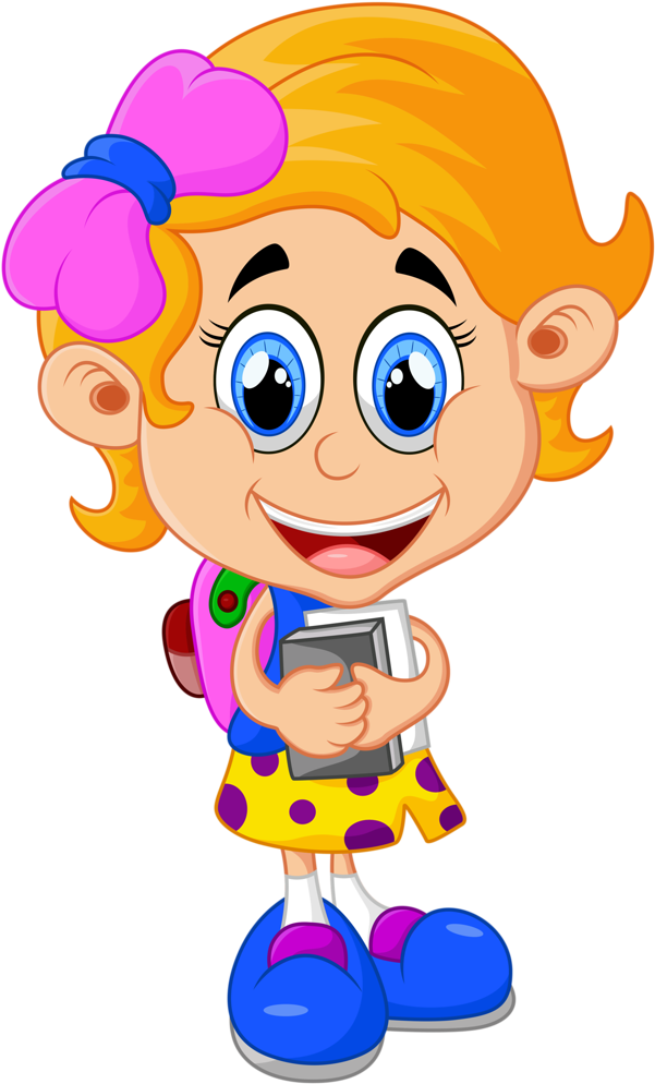 Escola & Formatura Karten, Niedliche Cliparts, Schultage, - Pupils Cartoon - Png Download (626x1024), Png Download