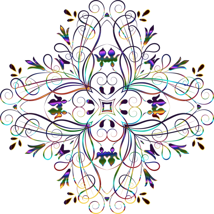 Floral Design Floral Stencil Designs Art Drawing - Floral Design Clipart (750x750), Png Download