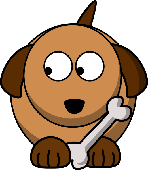 Dog - Cartoon Dog Looking Left Clipart (522x598), Png Download