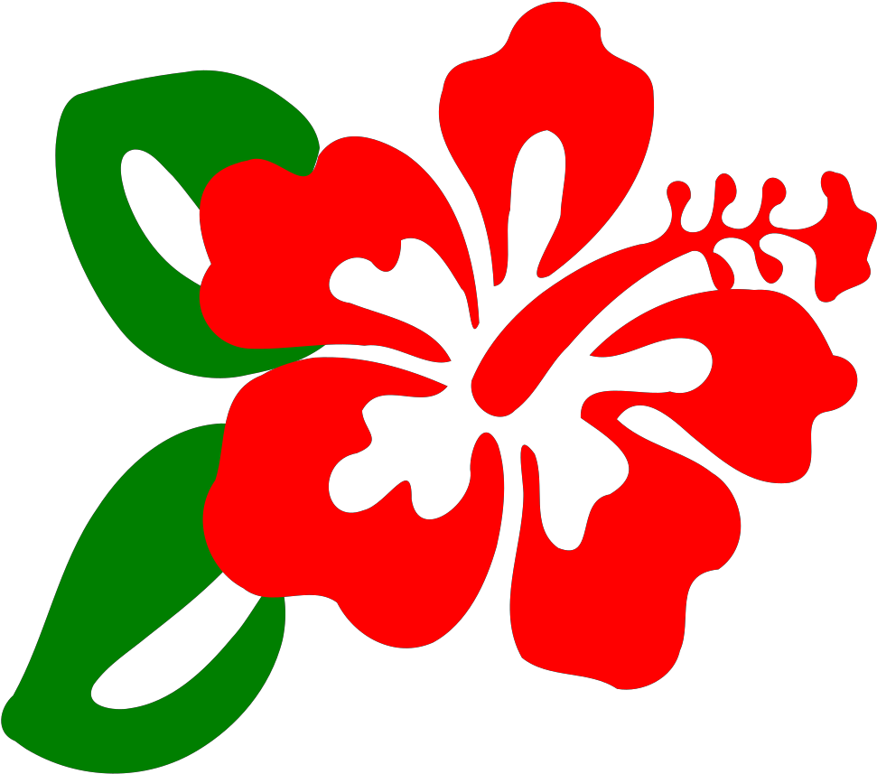 Hibiscus Clipart Clip Art - Clip Art Hibiscus Flower - Png Download (600x529), Png Download