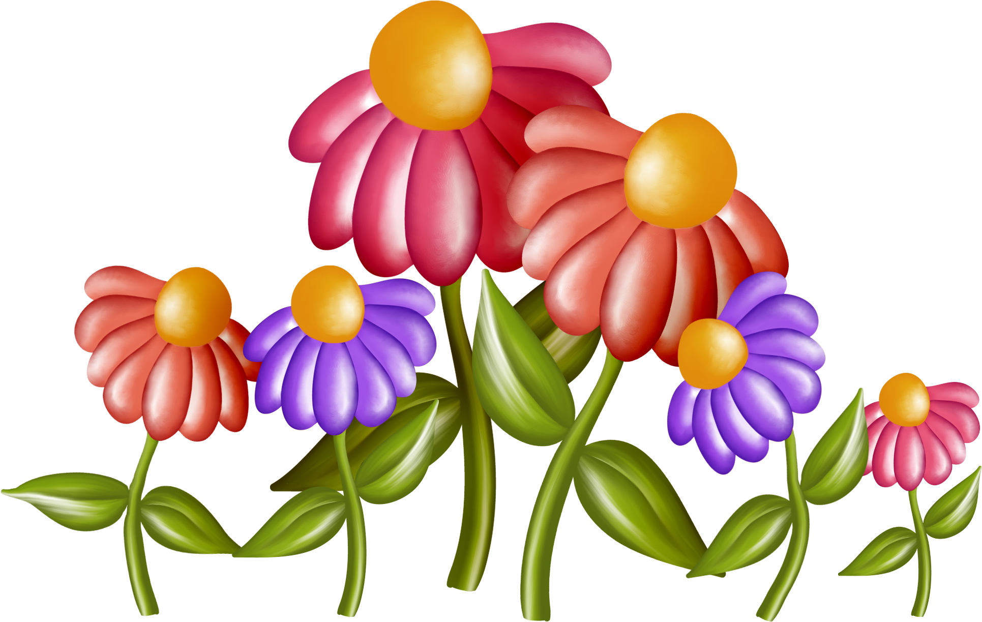 Clipart Images, Art Clipart, Flower Clipart, Thinking - Çiçekler Cartoon Png Transparent Png (1966x1258), Png Download