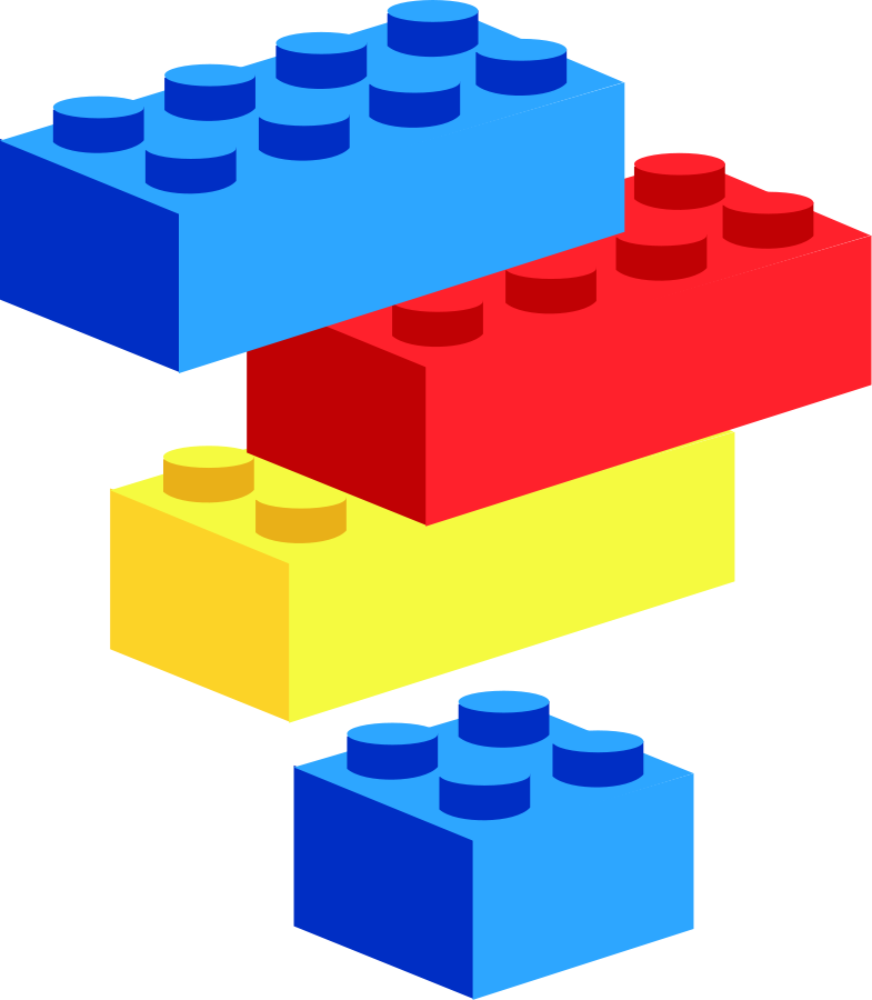 Free Lego Blocks Clip Art - Lego Clip Art - Png Download (698x800), Png Download