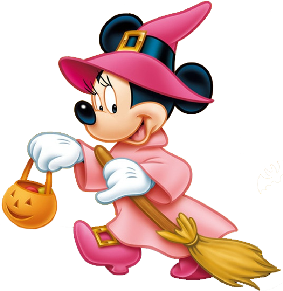 Disney Halloween Clip Art - Minnie Halloween Png Transparent Png (600x600), Png Download