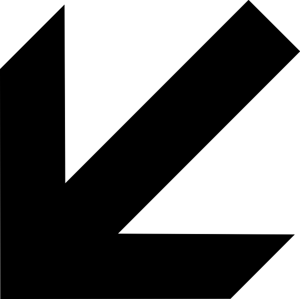 Down Left Arrow Png Clipart (600x598), Png Download