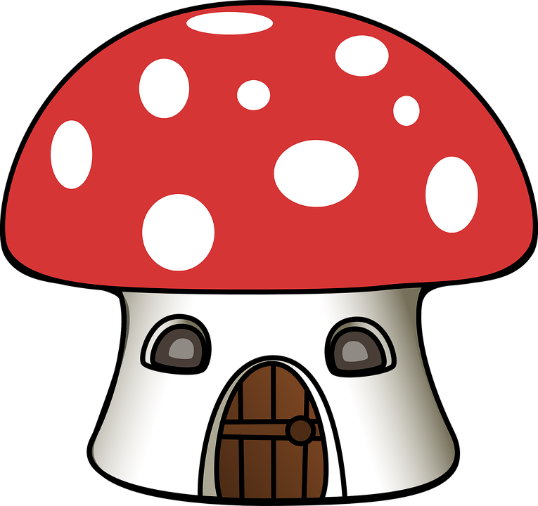 Movie Cliparts Transparency - Cartoon Mushroom House - Png Download (600x565), Png Download
