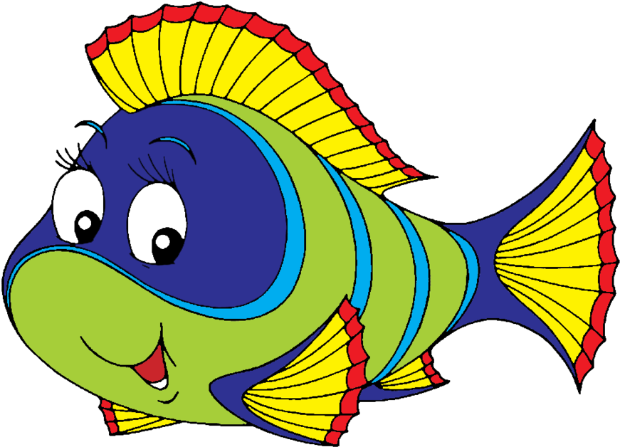 Seafood Clipart Christmas - Imagenes De Pescados Animados - Png Download (899x651), Png Download