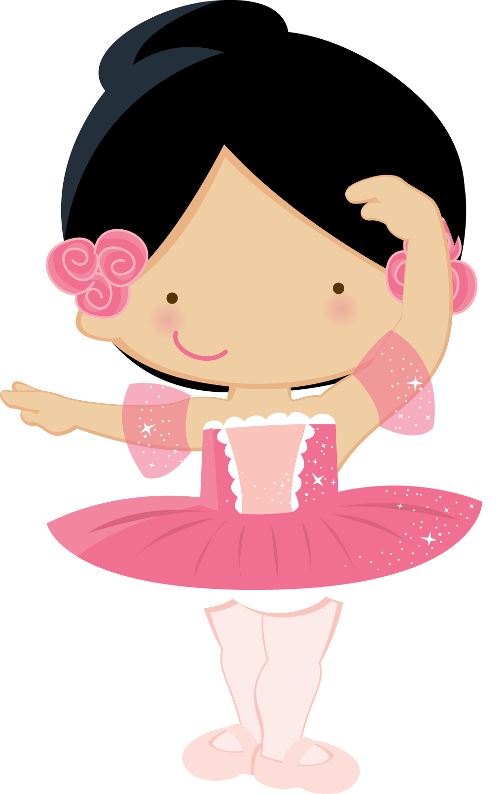 Vintage Clip Art - Bailarina De Ballet Animada - Png Download (551x870), Png Download