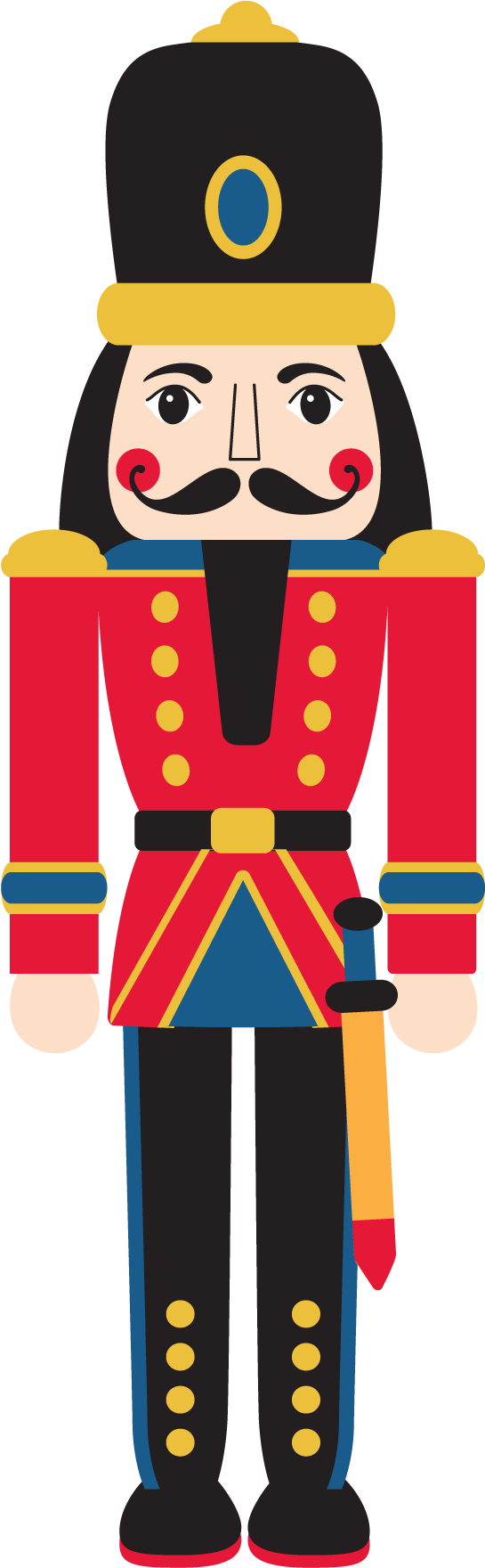 Graphic Library Stock Clipart Nutcracker Ballet - Nutcracker Cartoon - Png Download (612x1830), Png Download