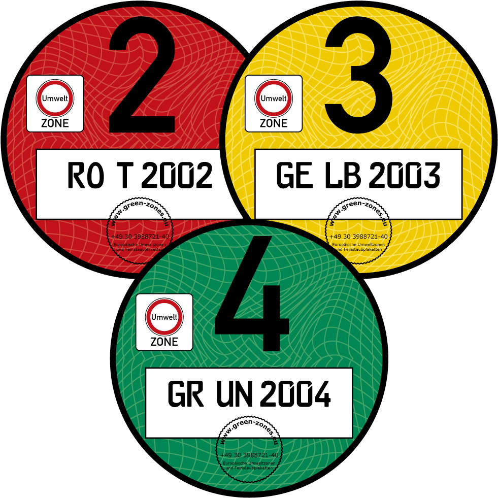 Allemagne Umwelt-plakette - Grüne Umweltplakette Clipart (1000x1000), Png Download