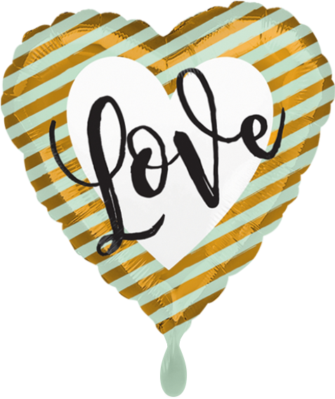 Gestreiftes Herz - Inspired Posterspeace Love And Chihuahuas - Real Life Clipart (415x600), Png Download