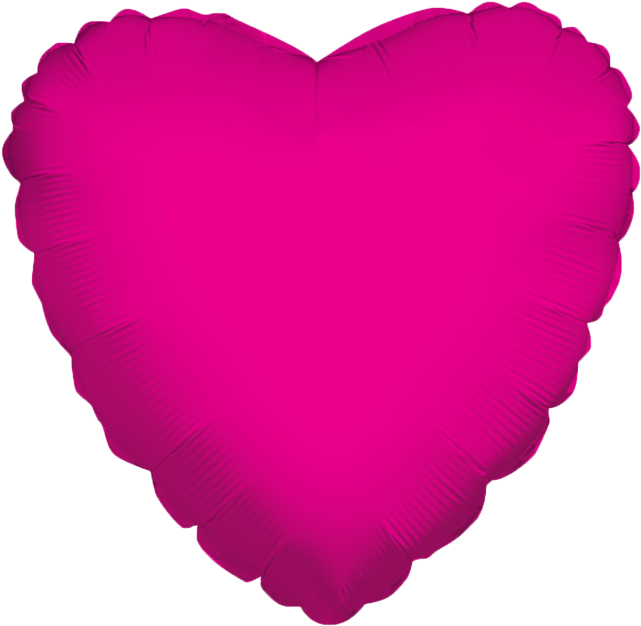 Herzfolienballon Pink 45cm - Red Heart Clipart (650x650), Png Download