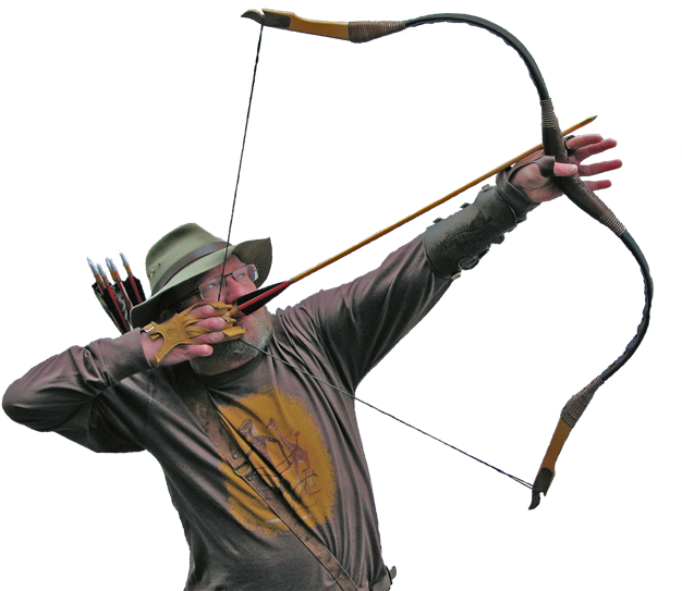 Traditioneller Bogensport - Longbow Clipart (640x557), Png Download