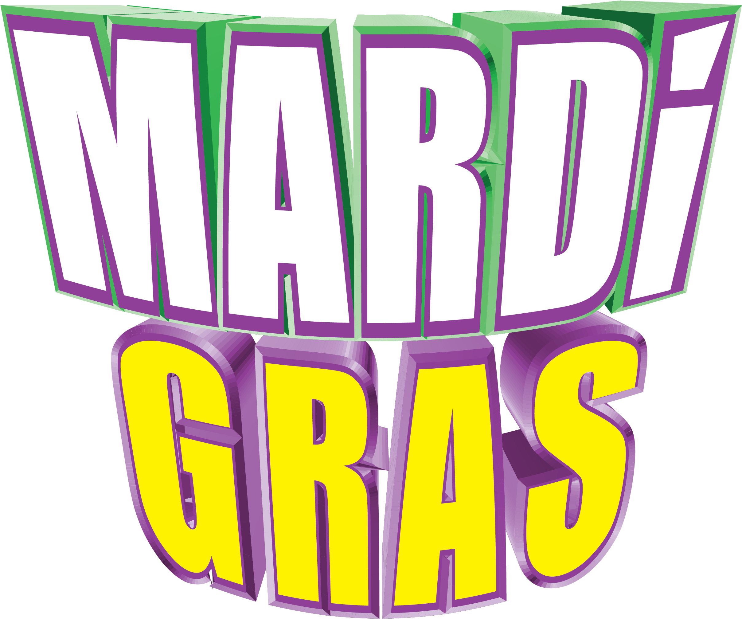 Mardi Gras 3d Clip Art - Mardi Gras - Png Download (2550x3300), Png Download