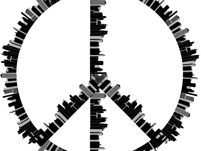 Peace Sign Clipart Peae - Love Gymnastics Coloring Pages - Png Download (640x480), Png Download