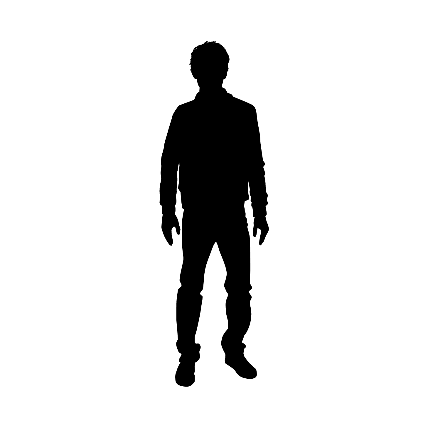 Einzelfigur - Standing Clipart (1458x1458), Png Download