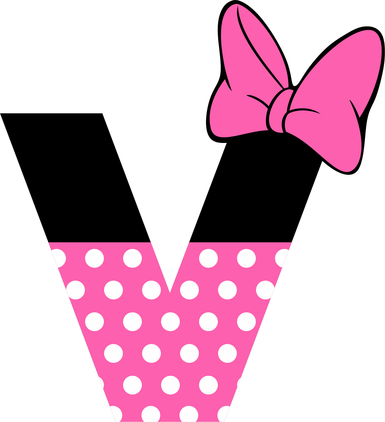 Letra Y De Minnie Mouse Clipart (1462x1600), Png Download