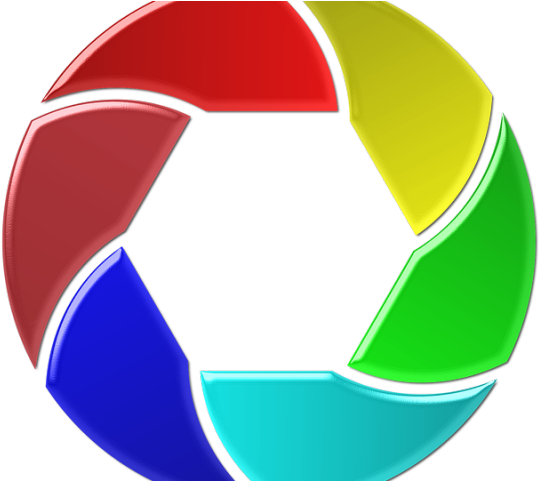 Camera Lens Clipart Colorful Camera - Png Format Camera Logo Png Transparent Png (640x480), Png Download