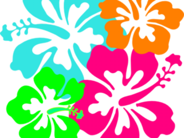 Red Hawaiian Flower Art Clipart (640x480), Png Download