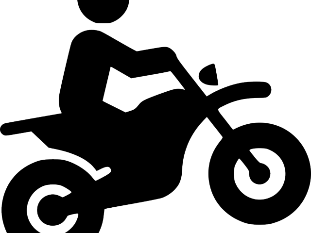 Motocross Clipart Svg - Silhouette Moto - Png Download (640x480), Png Download