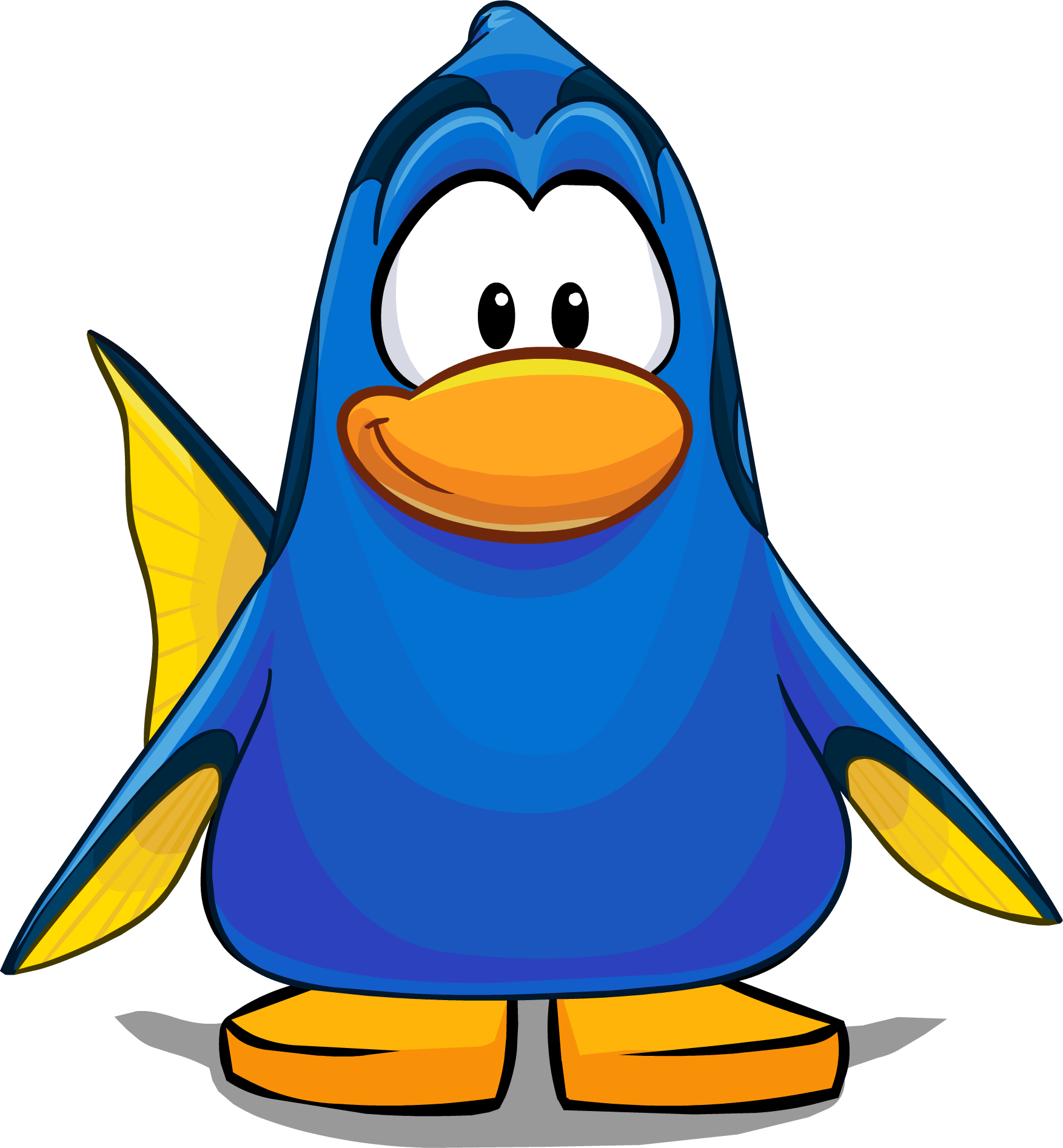 Dory Costume On A Player Card - Club Penguin Dory Costume Clipart (1753x1894), Png Download