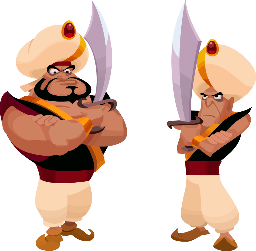 Palace Guards Khx - Aladdin Guards Clipart (816x800), Png Download