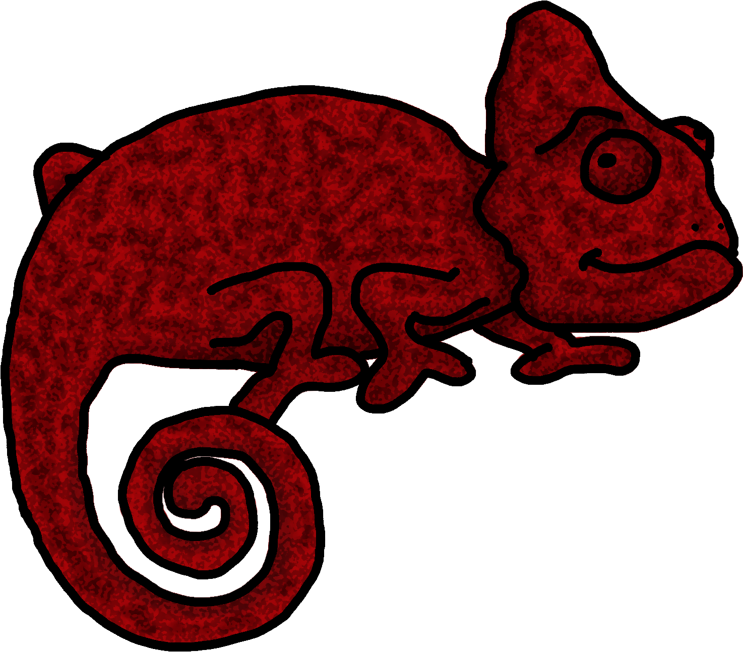 Purple - Chameleons Clipart (1474x1293), Png Download