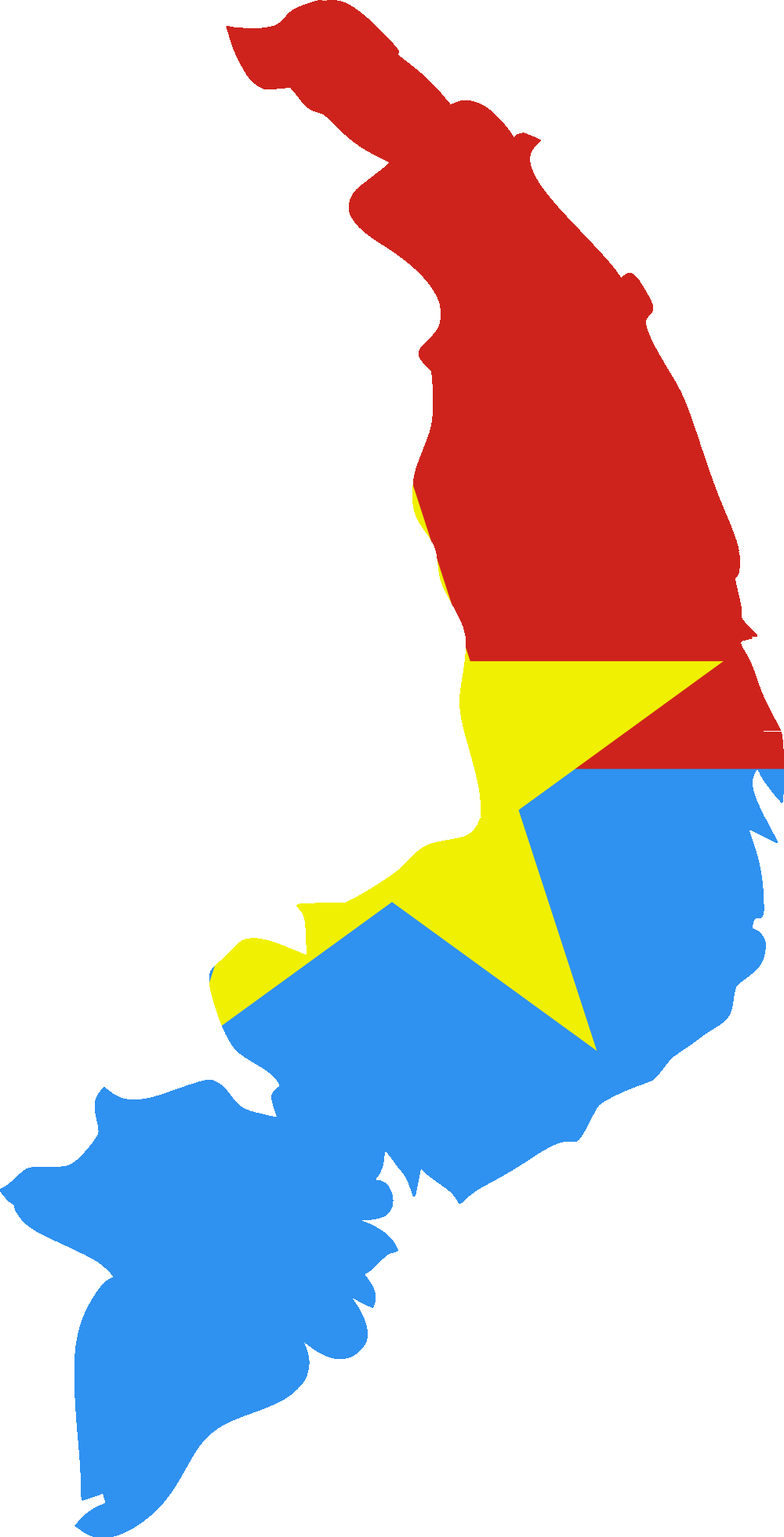 Vietnam Flag Cliparts - Flag Map Of South Vietnam - Png Download (1000x1960), Png Download