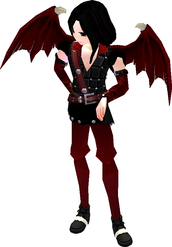 28-38 Max Damage When Assault Slash Is Rank 1 Or Higher - Mabinogi Devil Wings Clipart (561x806), Png Download