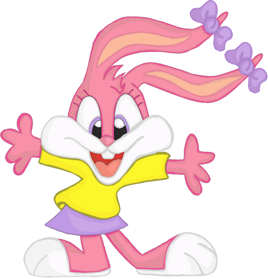 Disney, Disney Cast, Disney Art - Babs Bunny Looney Tunes Clipart (875x913), Png Download